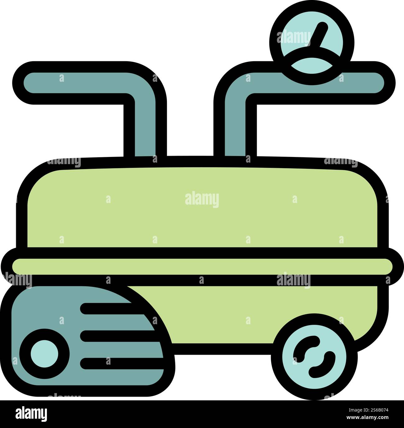 Pool compressor icon. Outline pool compressor vector icon for web design isolated on white background. Pool compressor icon, outline style Stock Vector