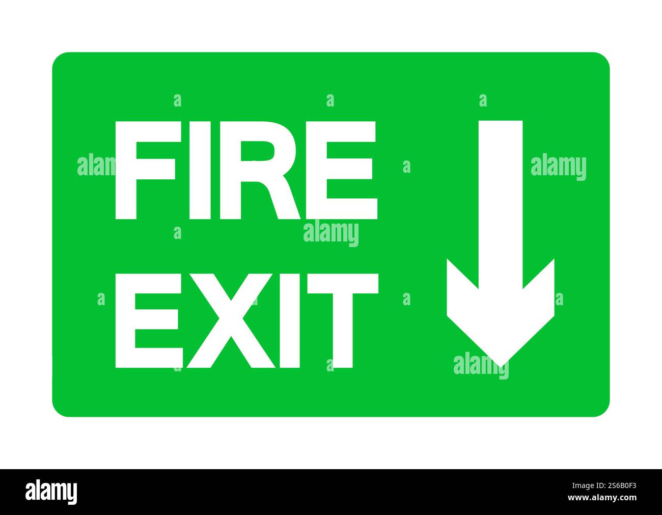 Exit Emergency Green Sign Isolate On White Background,Vector Illustration EPS.10 Stock Vector