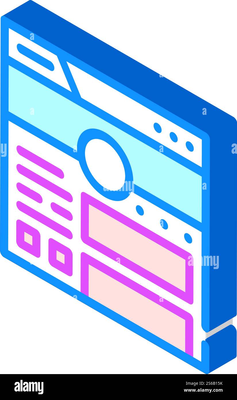 Social account web site Stock Vector Images Alamy