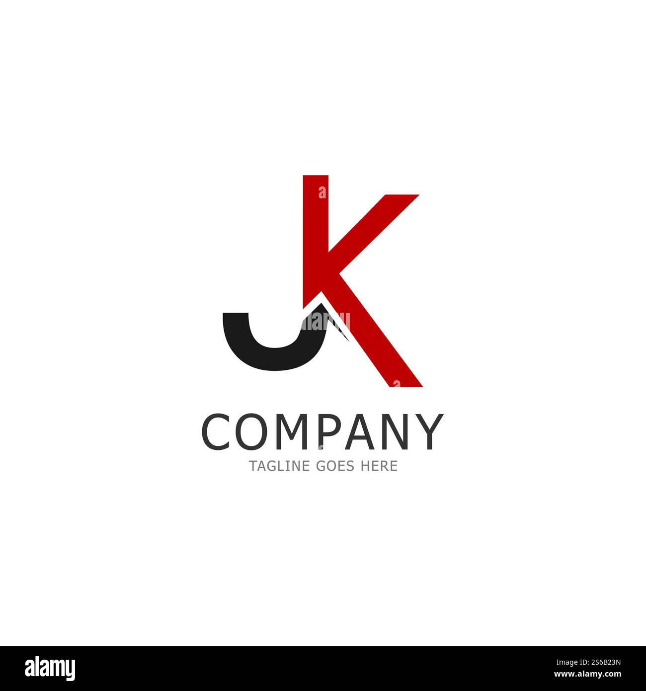 letters logo jk kj j and k icon vector Stock Vector Image & Art