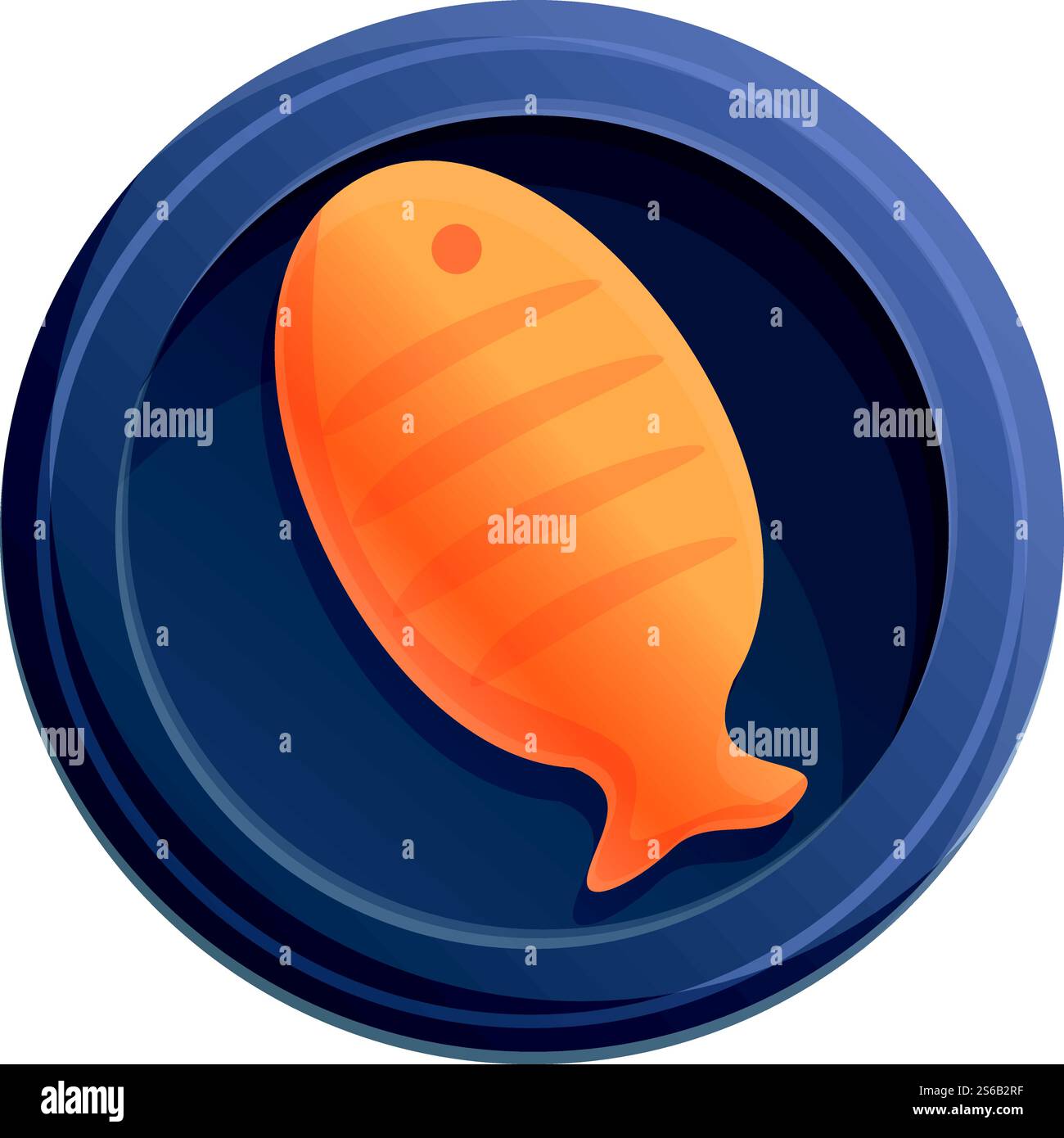 Healthy homemade roasted salmon Stock Vector Images - Alamy