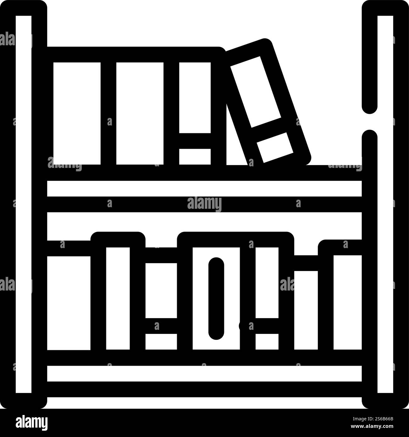 prison library line icon vector. prison library sign. isolated contour ...