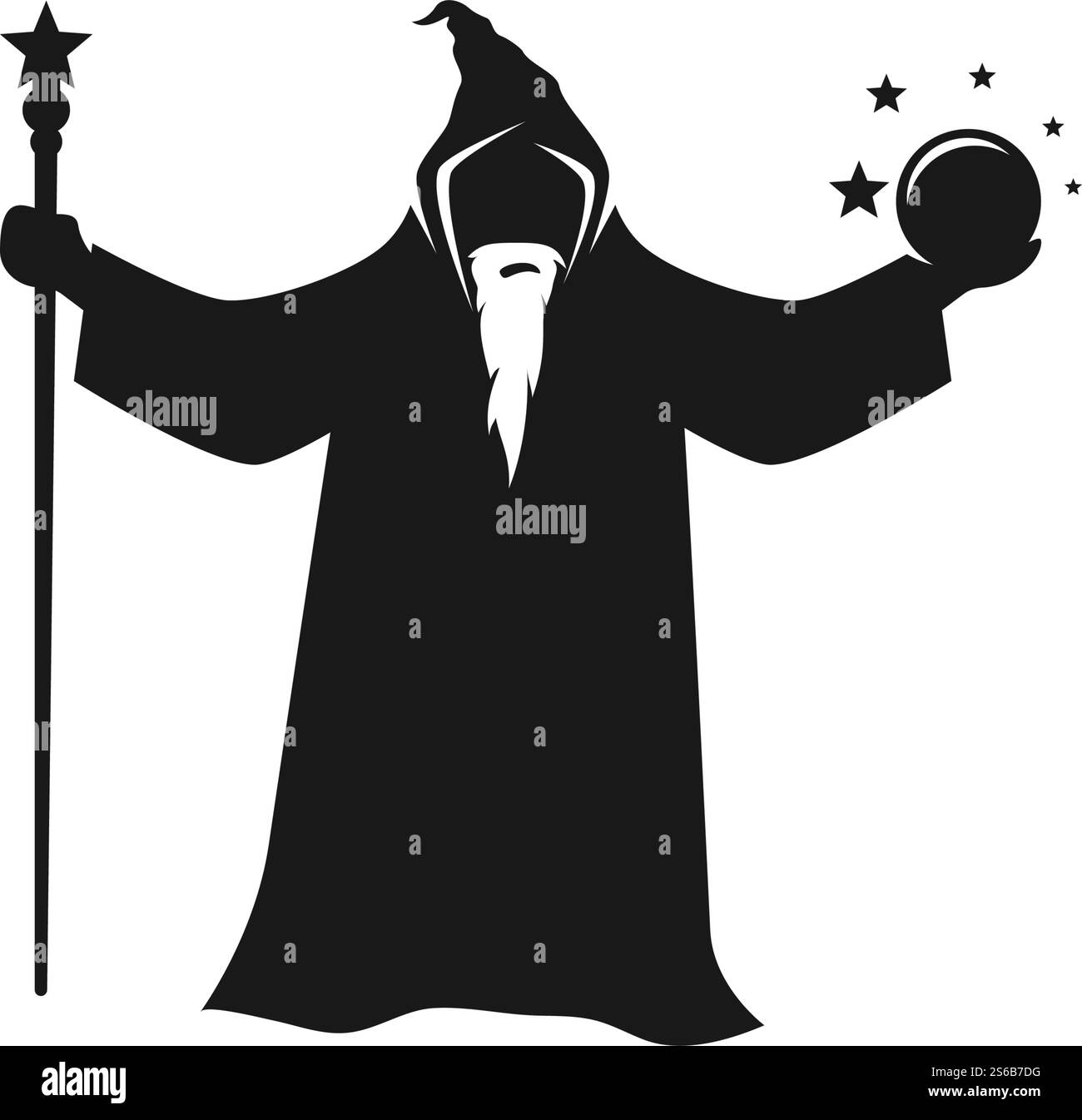 Wizzard Vector Wizard character illustration vector design Stock Vector Image & Art ...