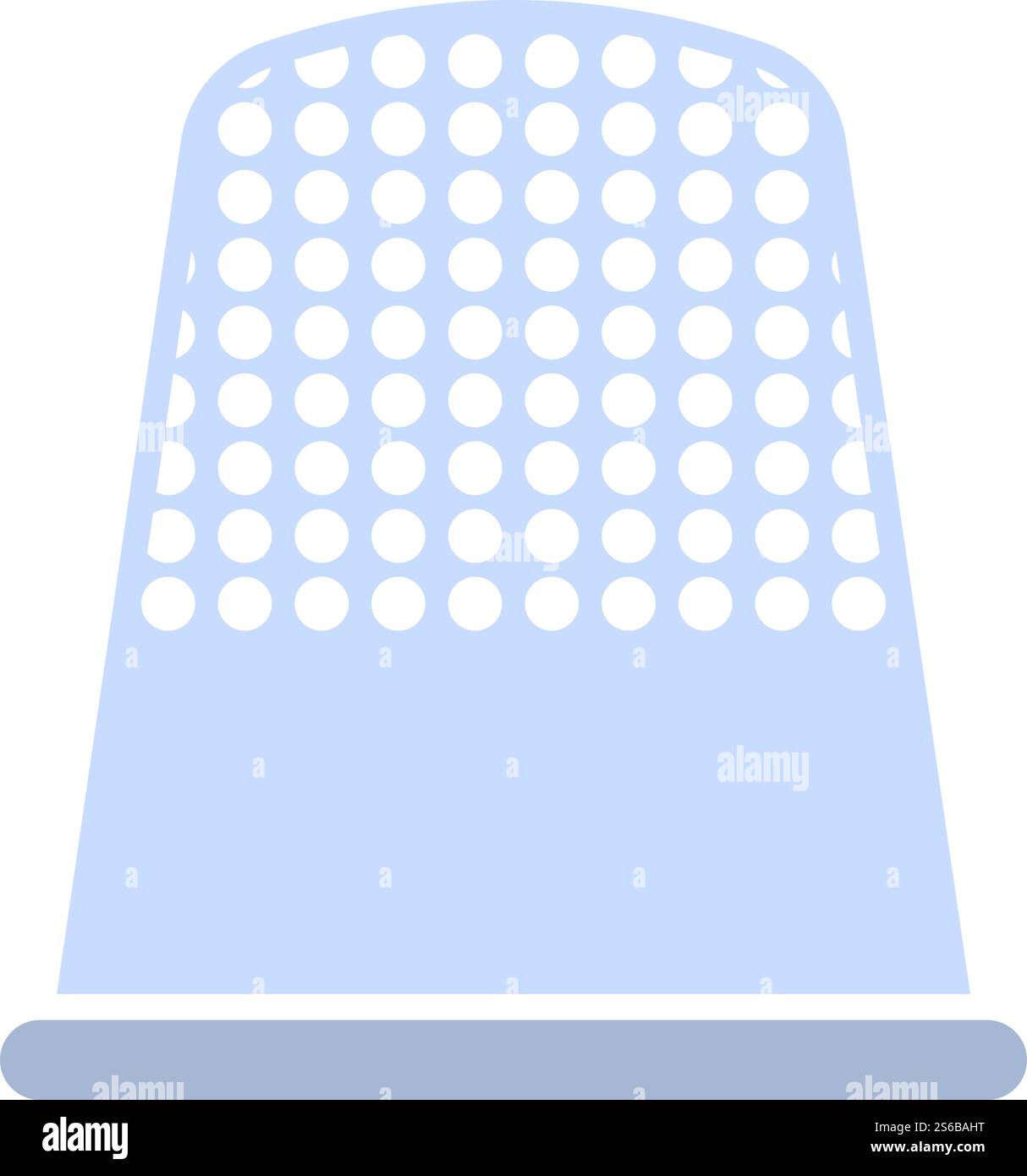 Tailor Thimble Icon. Flat Color Design. Vector Illustration. Stock Vector