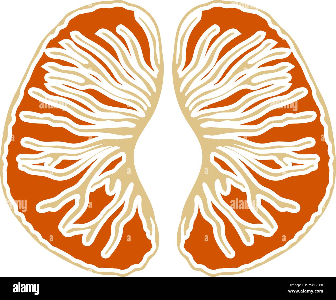 Icon Of Mandarin In Ui Colors. Flat Color Design. Vector Illustration ...