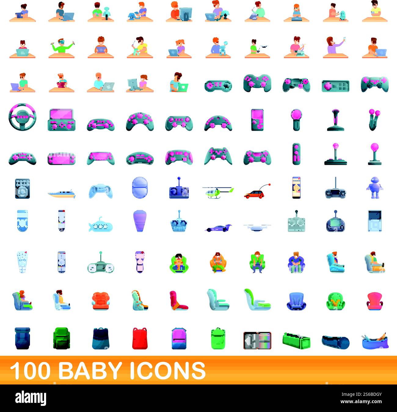 Children tablet classroom Stock Vector Images - Alamy