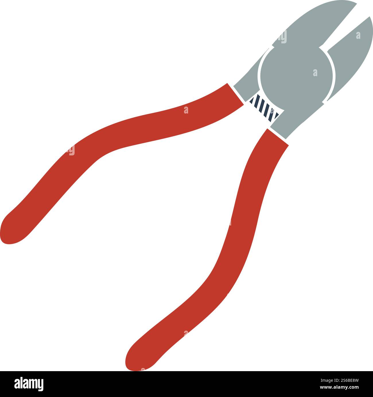 Icon Of Side Cutters. Flat Color Design. Vector Illustration Stock ...