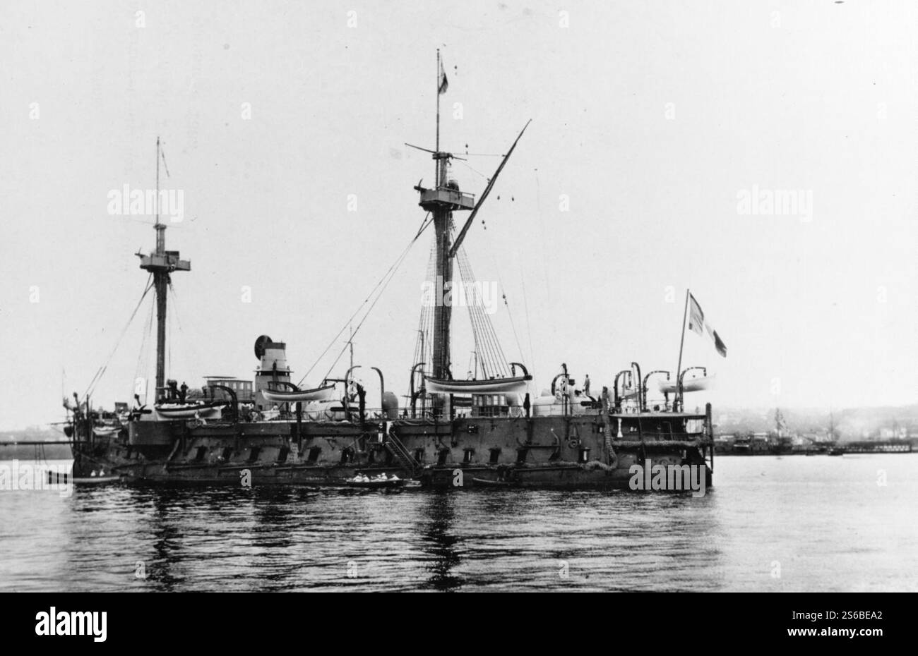 French ironclad Vauban NH 66028. Stock Photo