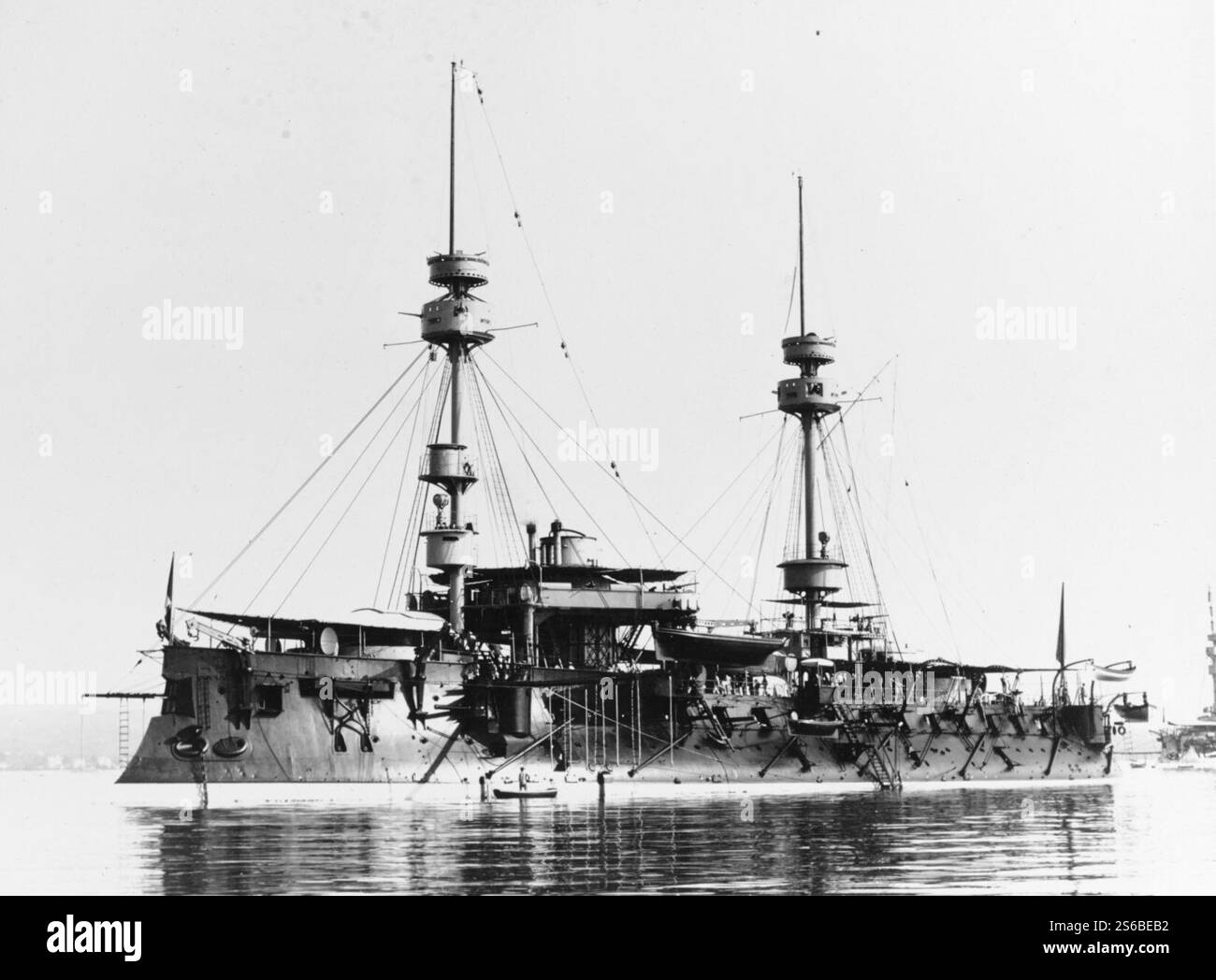 French ironclad Amiral Baudin NH 66055. Stock Photo