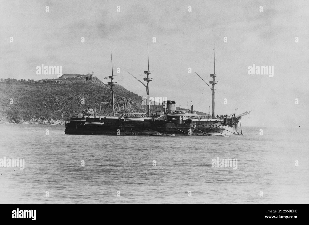 French ironclad Courbet NH 75909. Stock Photo