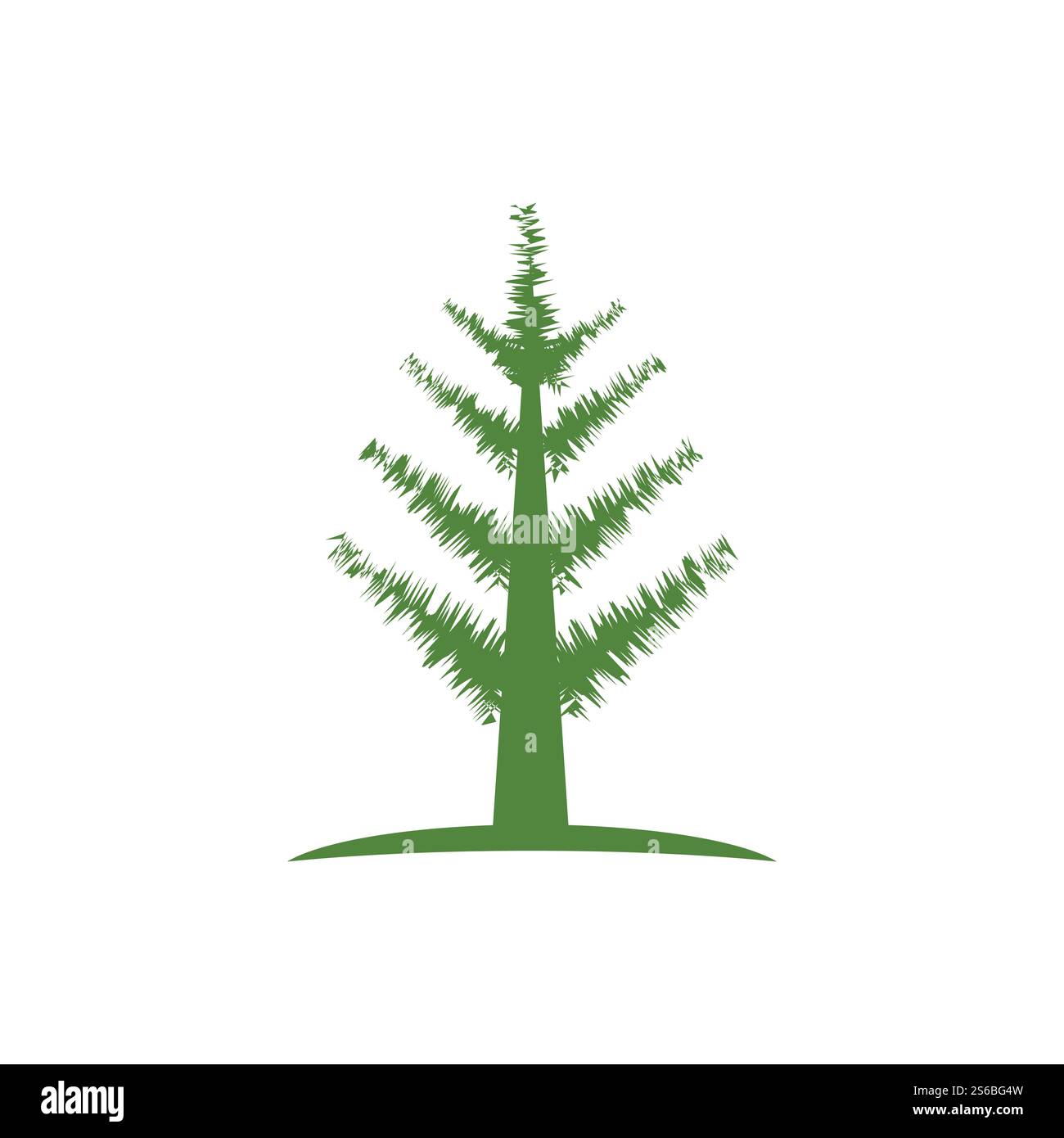 Pine tree ilustration logo vector design Stock Vector Image & Art - Alamy