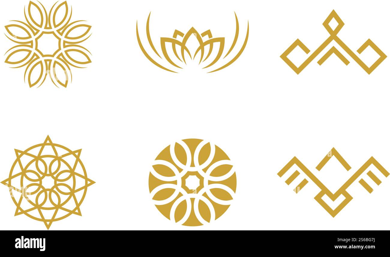 Set of Luxury logo vector design Stock Vector Image & Art - Alamy