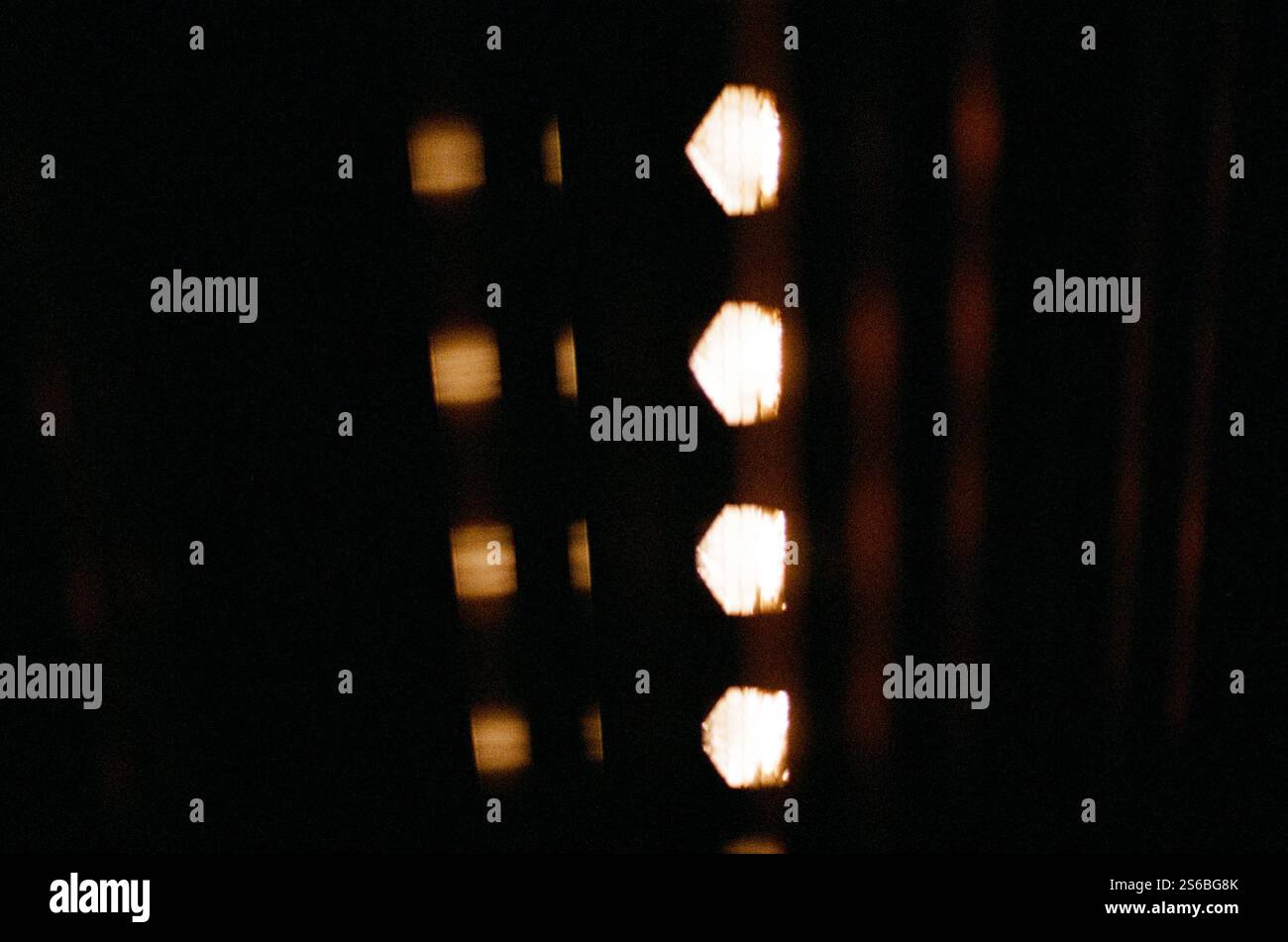 Lights on stage experiment Stock Photo