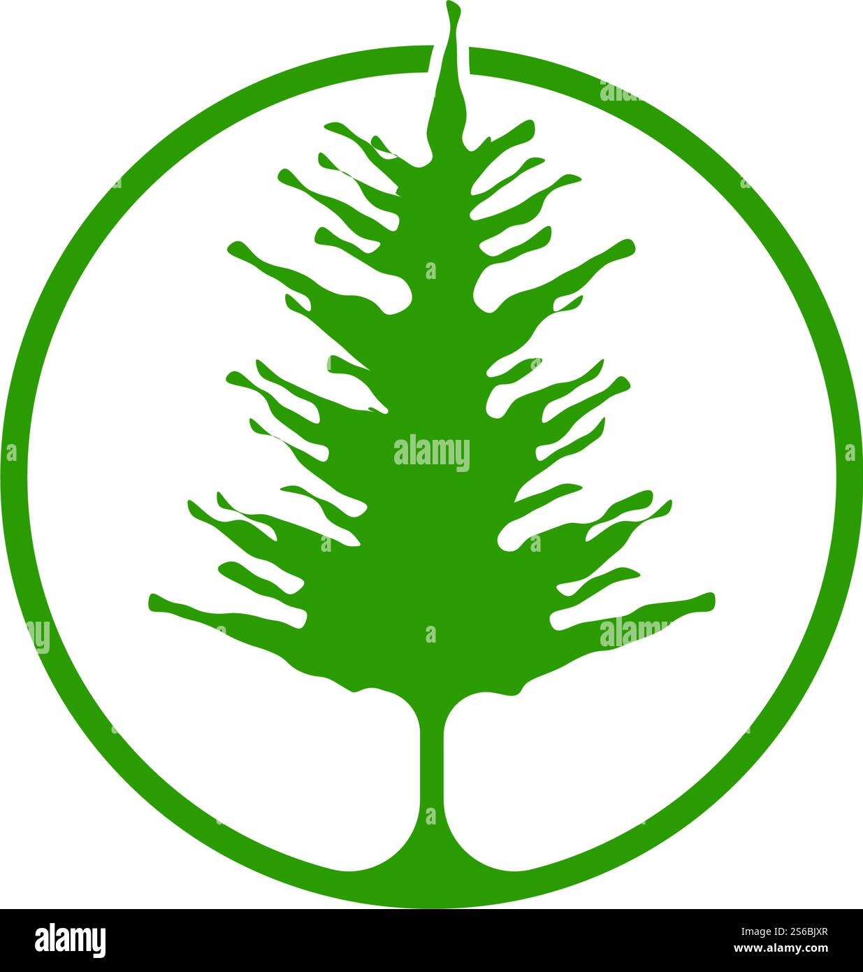 Pine tree ilustration logo vector design Stock Vector Image & Art - Alamy