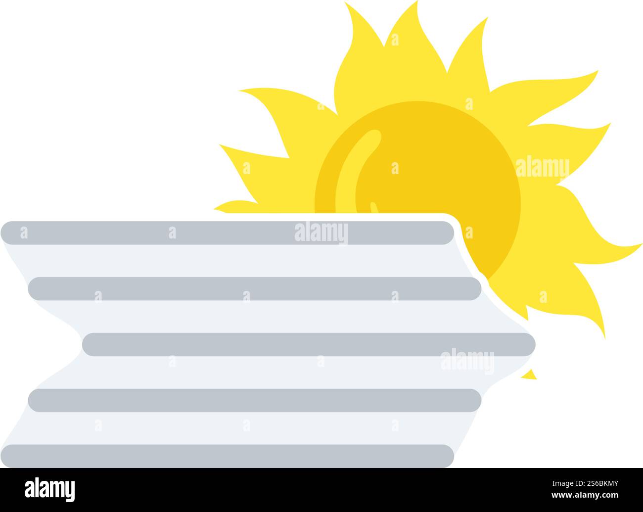 Fog Icon. Flat Color Design. Vector Illustration Stock Vector Image ...