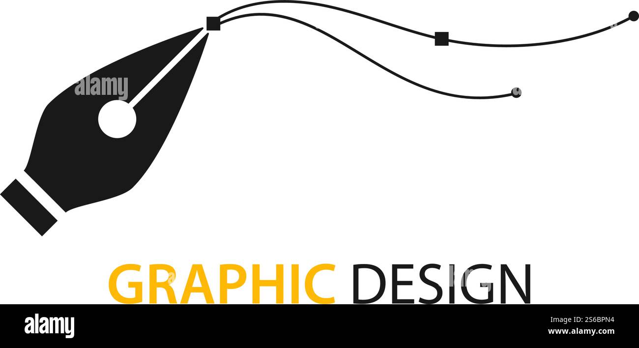 Pentool icon flat design vector Stock Vector