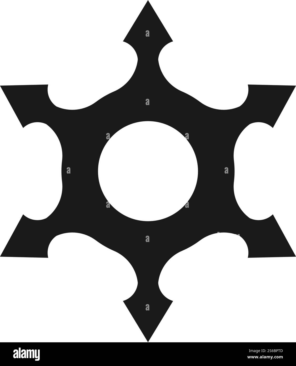 Shuriken icon illustration vector flat design Stock Vector