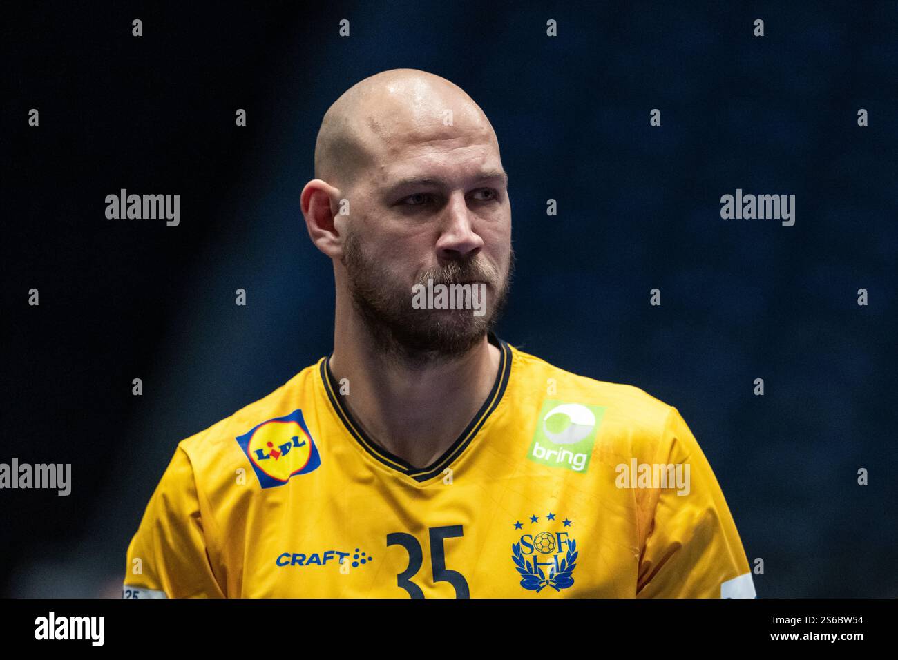250116 Andreas Nilsson of Sweden during the 2025 IHF World Men's