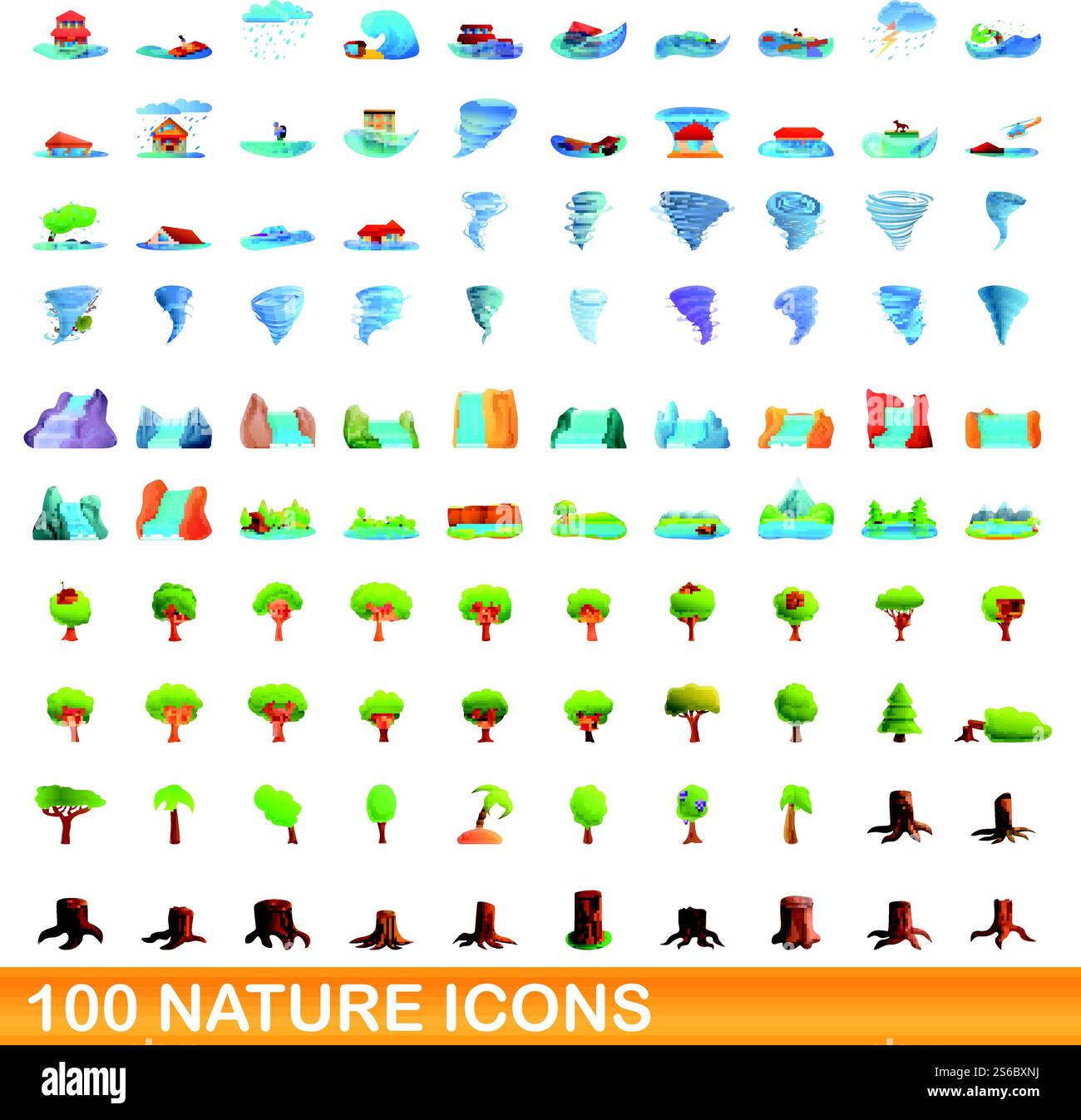 Monsoon foliage background Stock Vector Images - Alamy