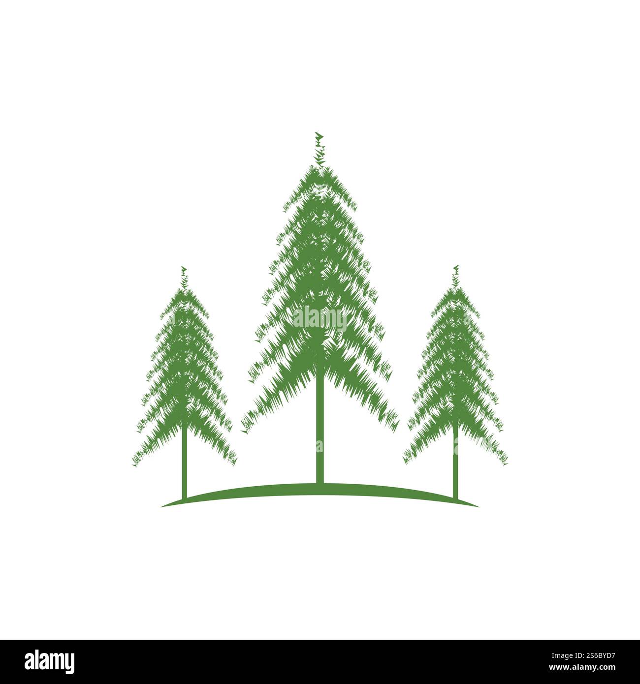 Pine tree ilustration logo vector design Stock Vector Image & Art - Alamy
