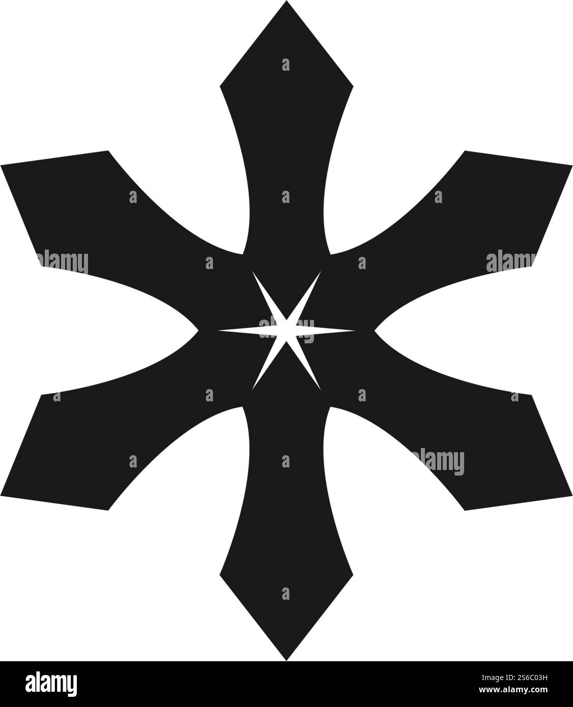 Shuriken icon illustration vector flat design Stock Vector