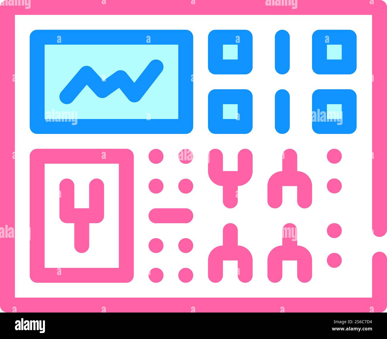 power station control color icon vector. power station control sign ...