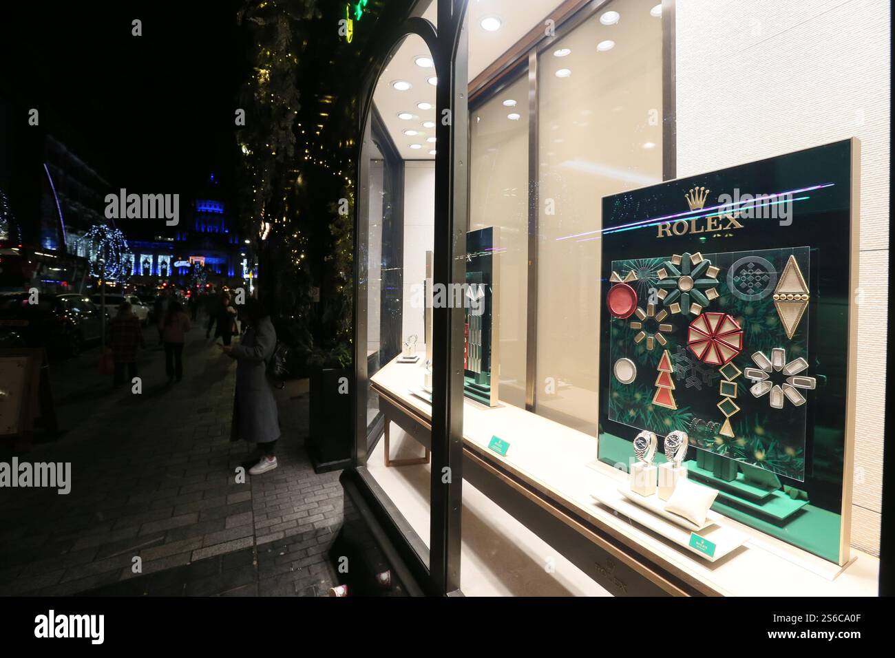 Belfast, Northern Ireland - December 2024 - Rolex watch Christmas ...