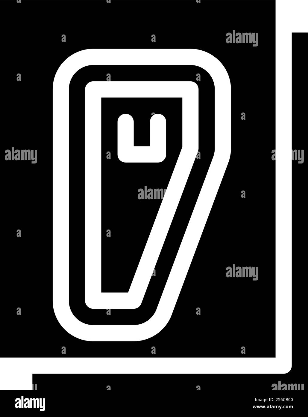 sewing pattern glyph icon vector. sewing pattern sign. isolated contour ...