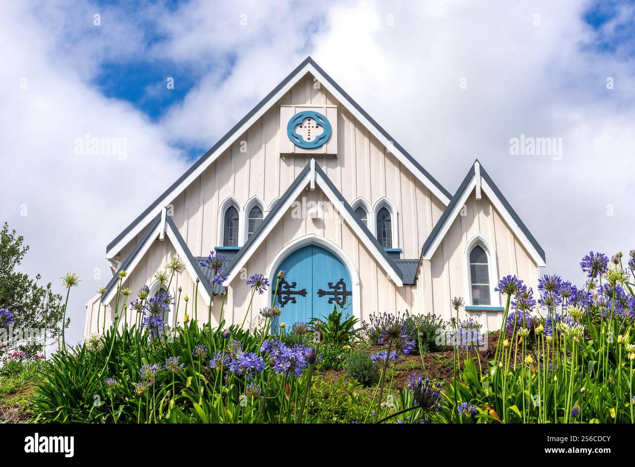 St Pauls Presbyterian Church, Deal Street, Kaikoura Peninsula, Kaikōura, Canterbury Region, South Island, New Zealand Stock Photo