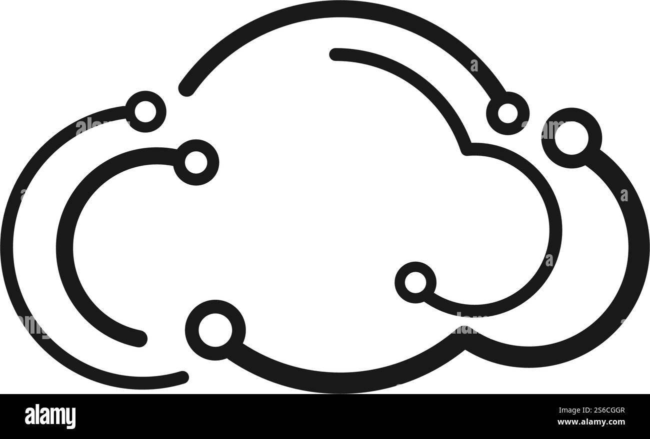 Cloud technology illustration logo vector template design Stock Vector ...