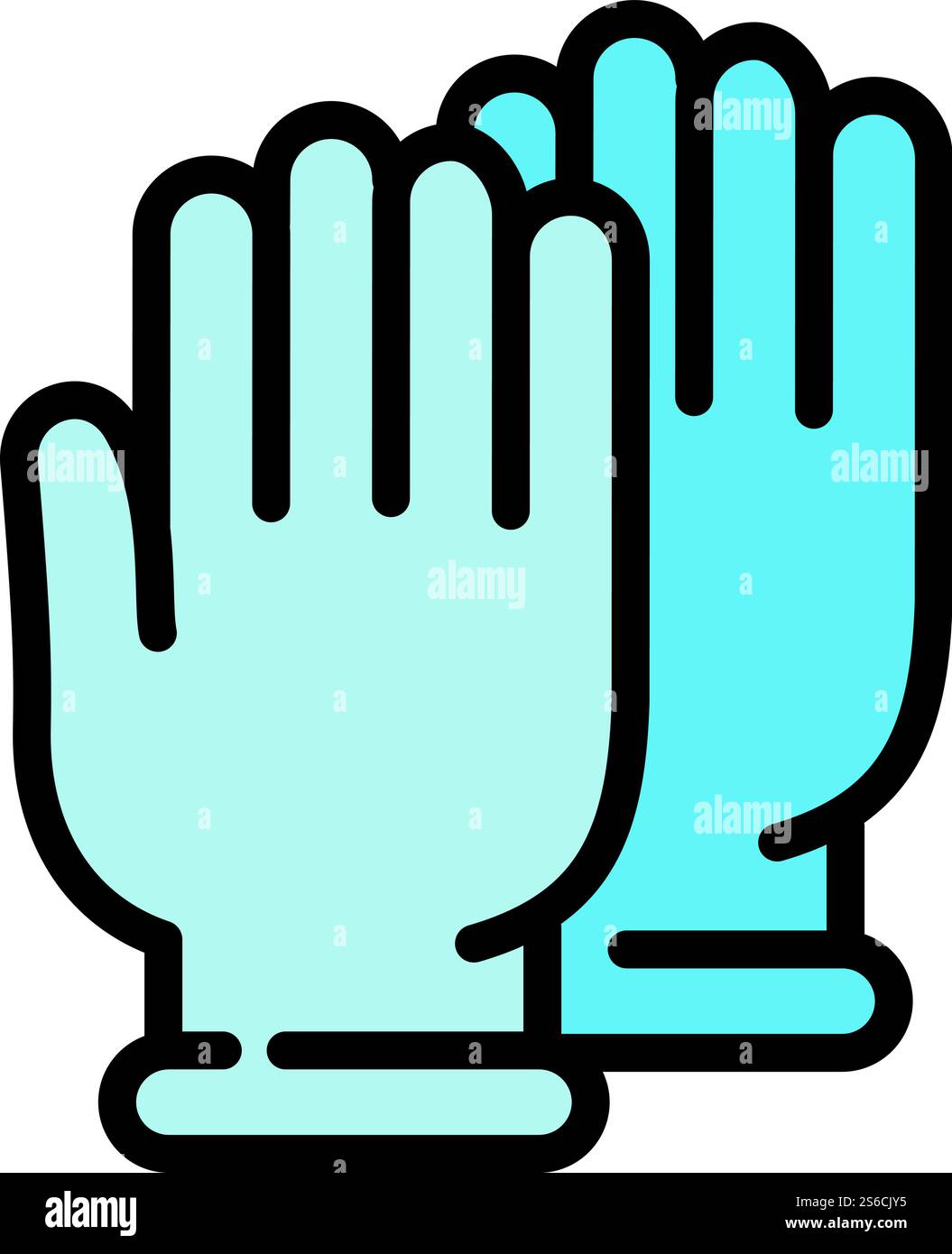 Forensic laboratory gloves icon outline forensic laboratory gloves