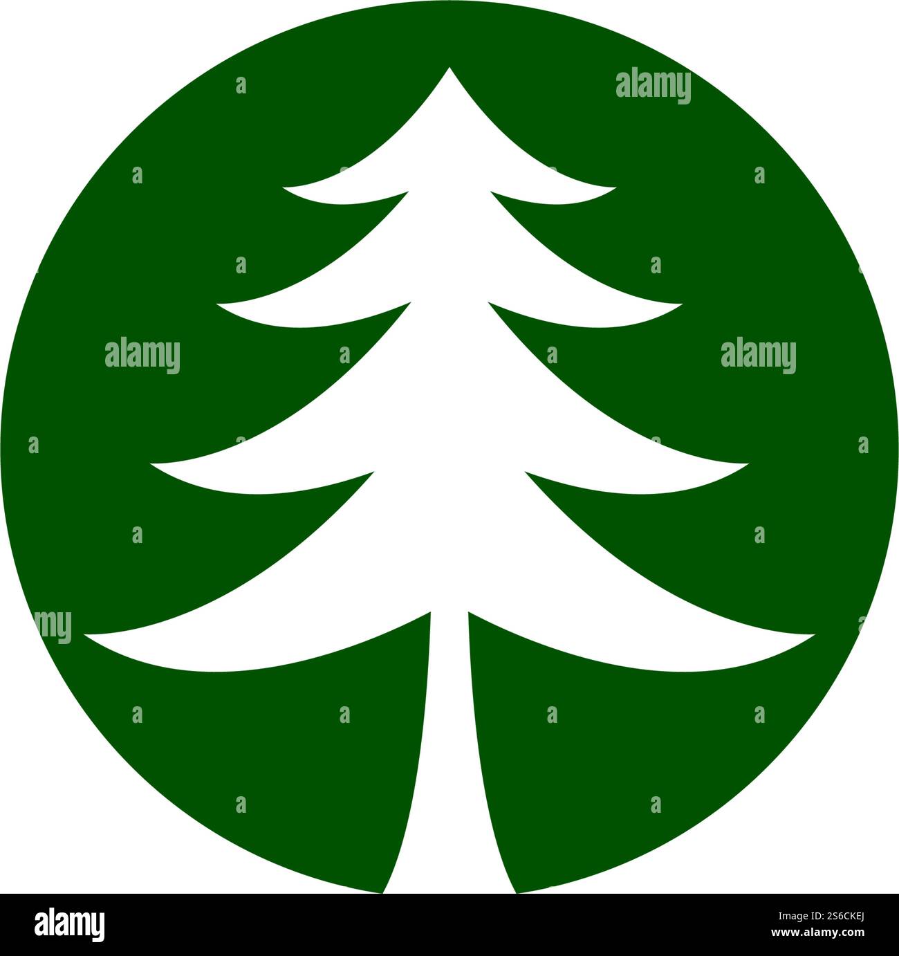 Pine tree logo ilustration design Stock Vector Image & Art - Alamy