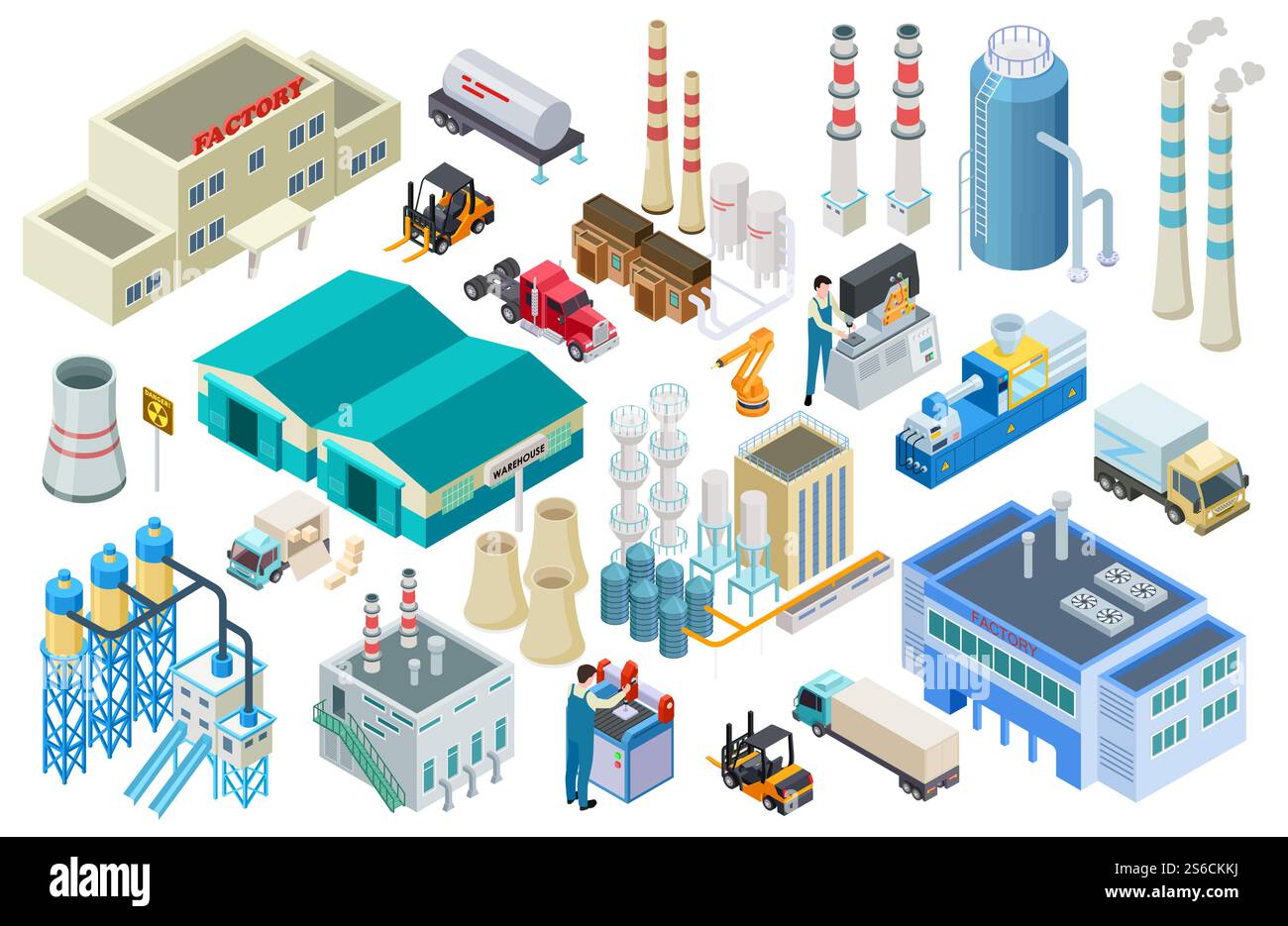 Cartoon building factory structure hi-res stock photography and images -  Page 3 - Alamy, image size:1300x935