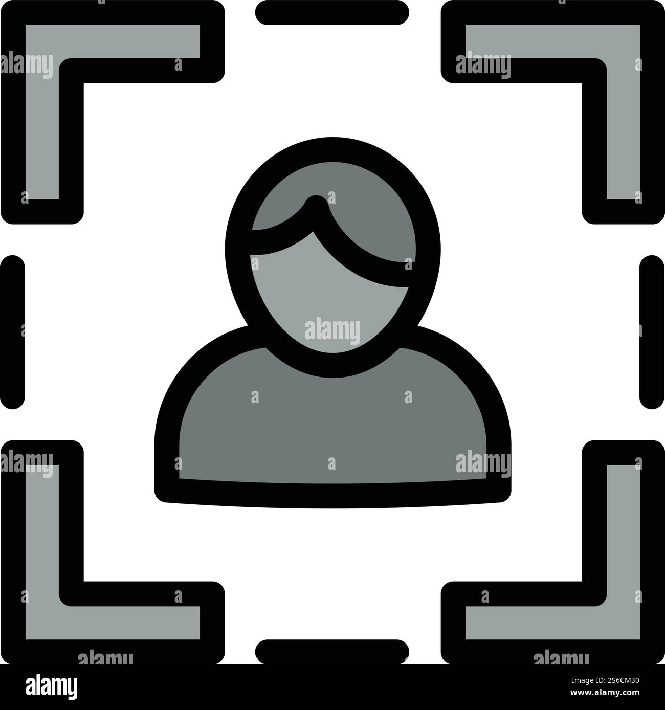 Camera autofocus icon. Outline camera autofocus vector icon for web ...