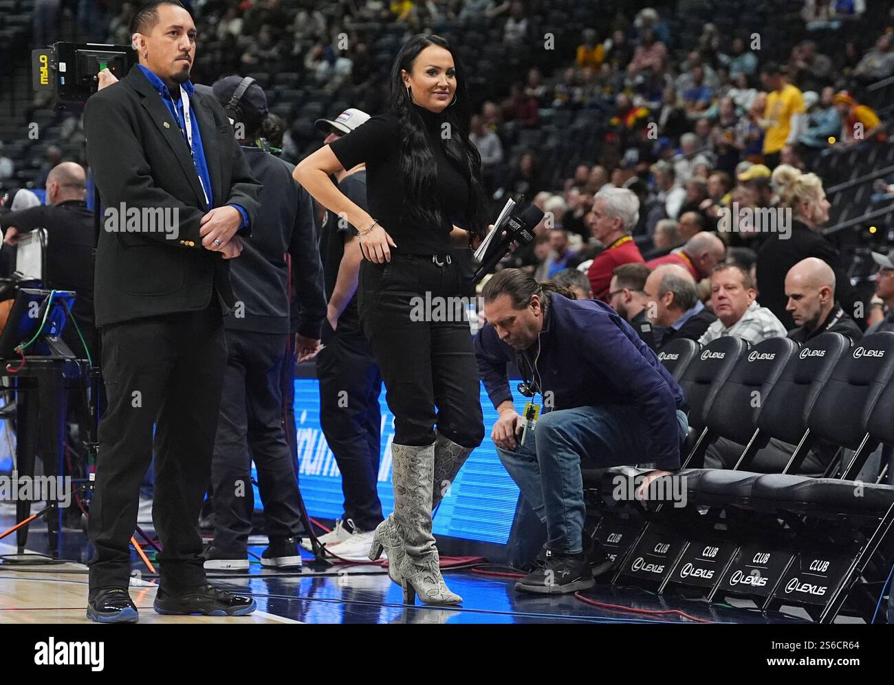 Houston Rockets Reporters Female Houston Rockets television sideline reporter Vanessa Richardson in the ...