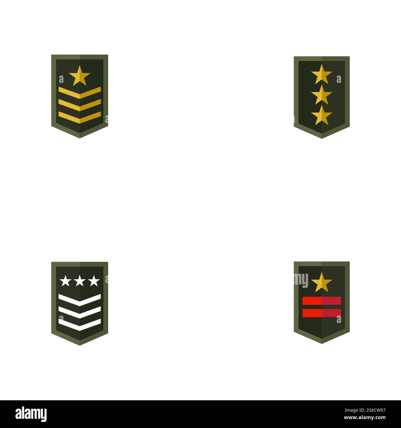 Set Military Wave Logo Template vector symbol nature Stock Vector