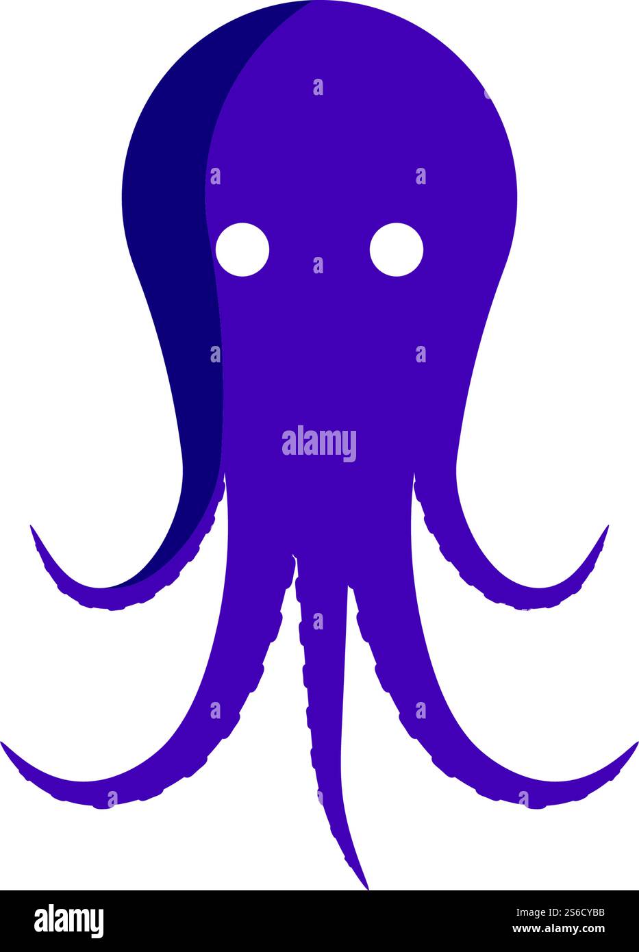 Octopus logo ilustration vector template Stock Vector