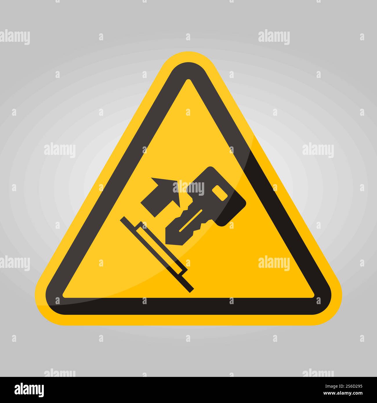 Pull Key Symbol Sign Isolate On White Background,Vector Illustration EPS.10 Stock Vector