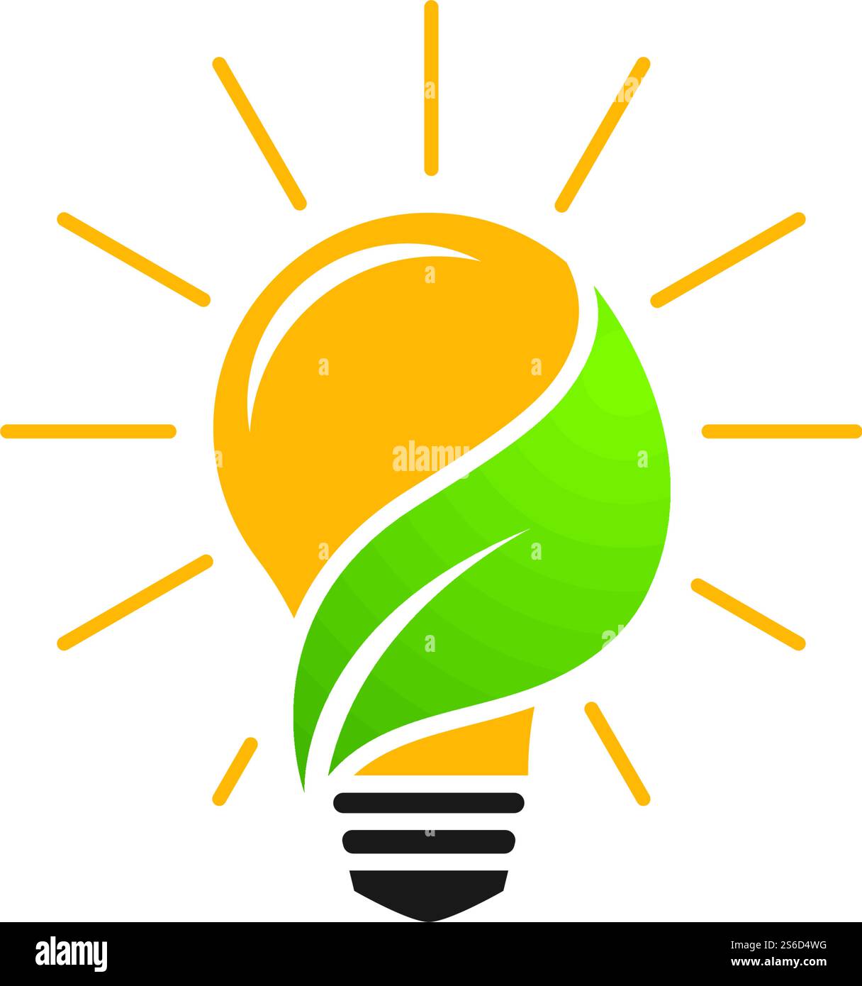 Bulb ilustration logo vector design Stock Vector