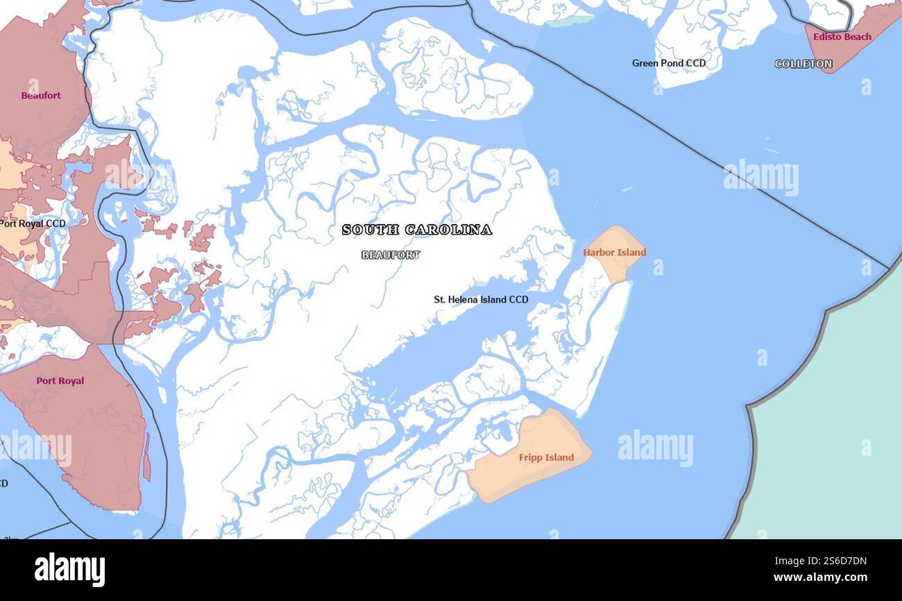 Fripp Island and Harbor Island, South Carolina Stock Photo - Alamy
