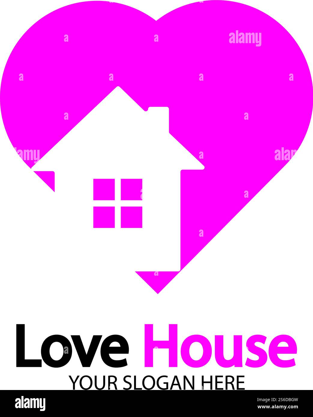 Love Home Logo. Heart and House Icon Combination. Health and Care ...