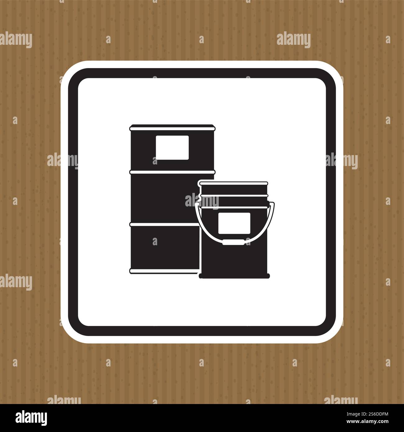 Paint Drum Area Symbol Sign Isolate On White Background,Vector Illustration Stock Vector