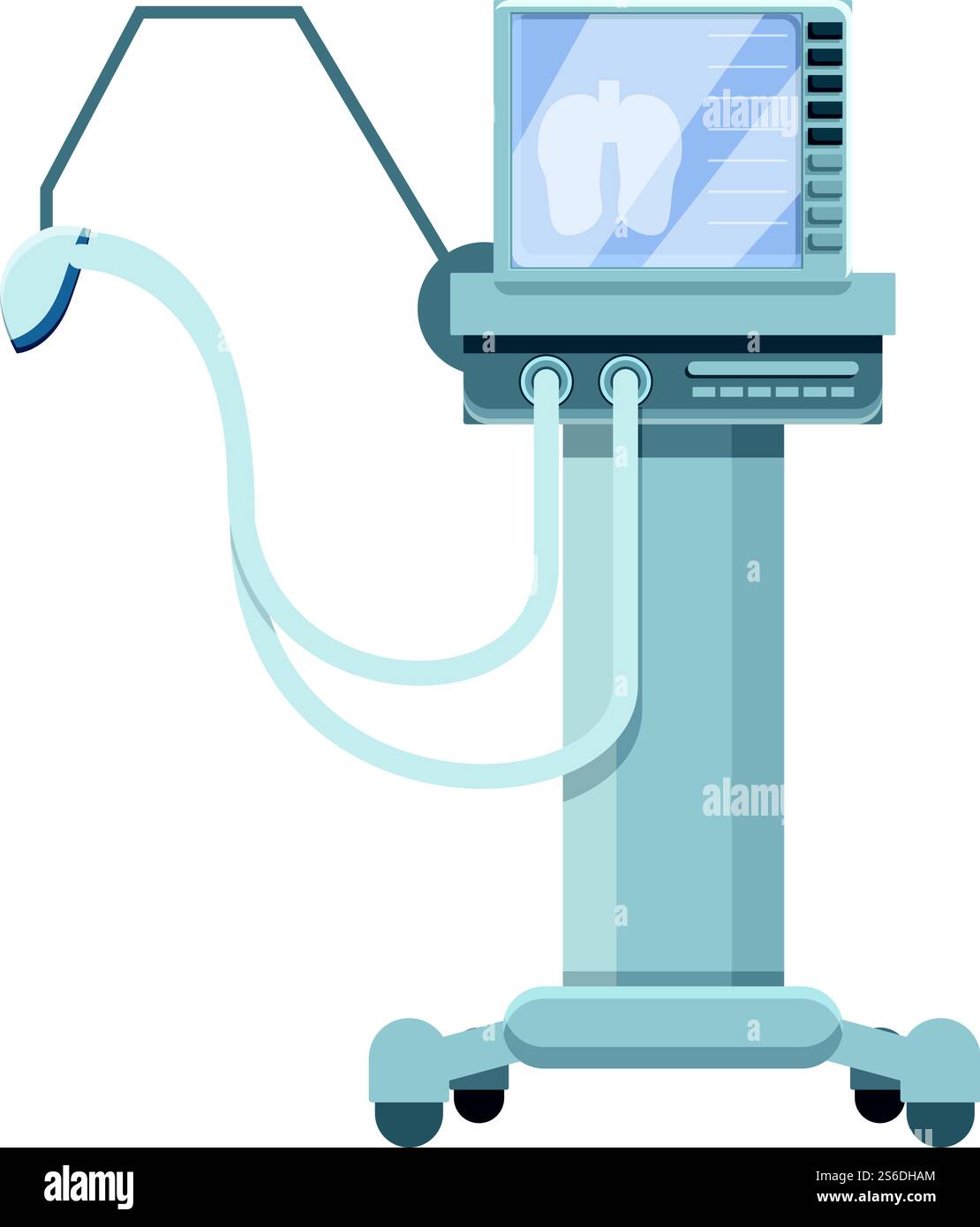 Health ventilator medical machine icon. Cartoon of health ventilator ...
