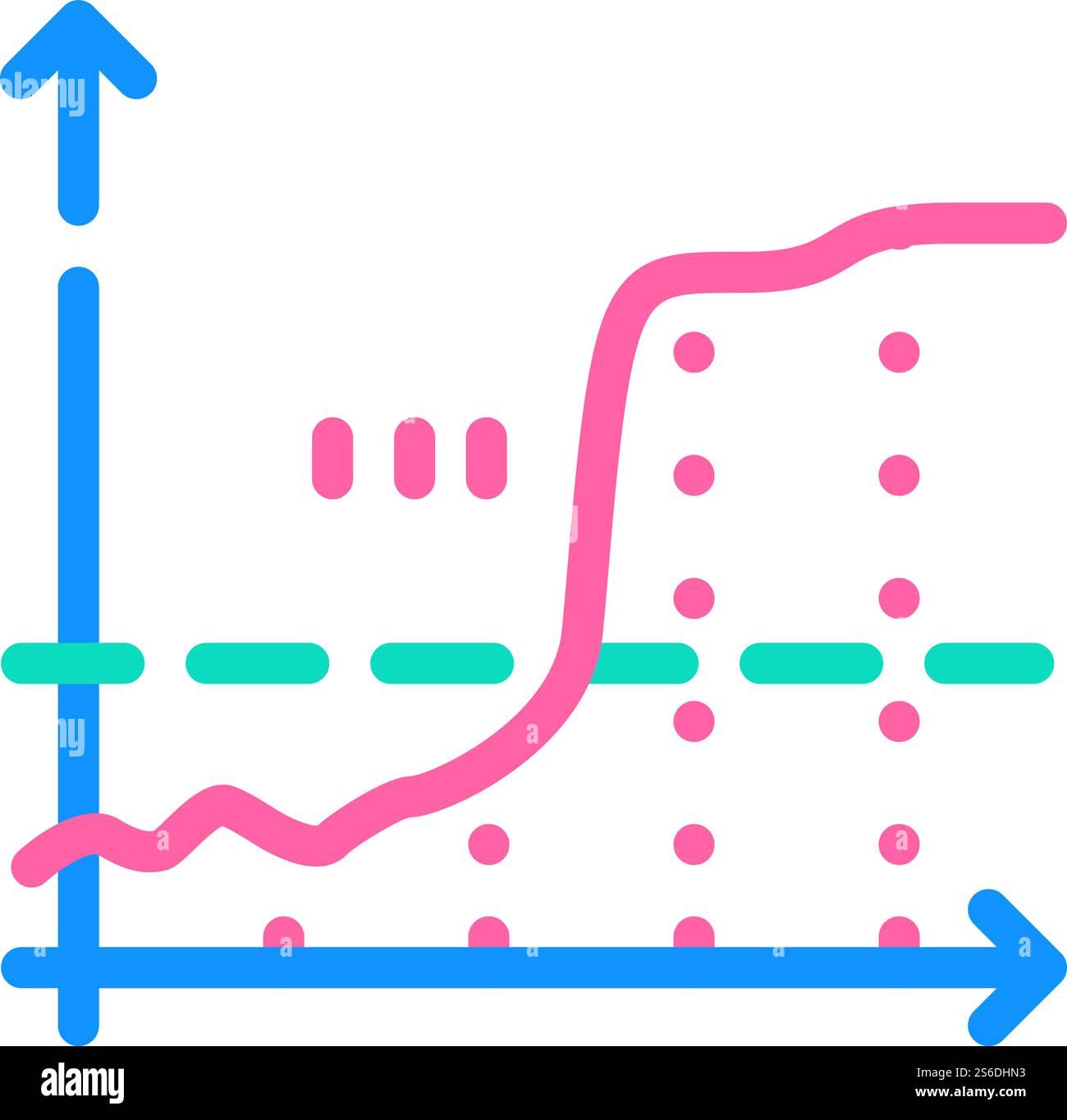 glucose level line icon vector. glucose level color sign. isolated