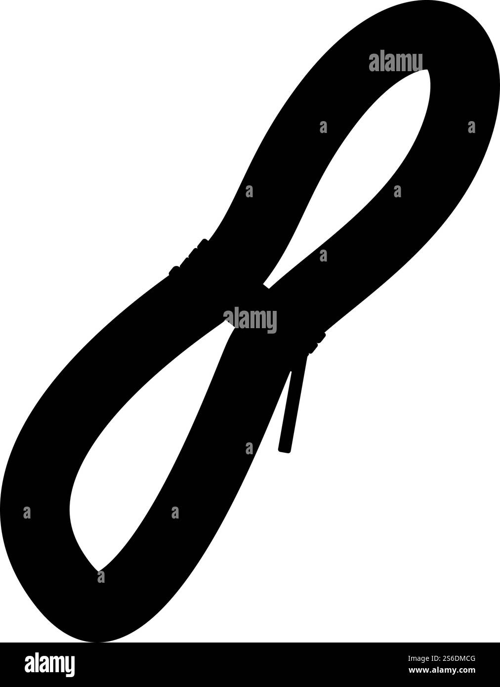 Climbing Rope Icon. Black Glyph Design. Vector Illustration Stock ...