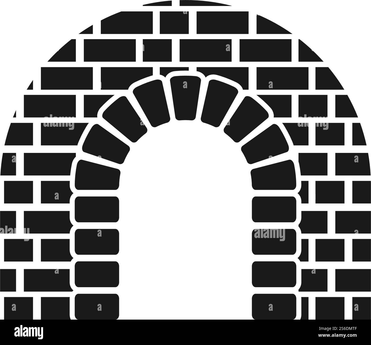 Wall bridge logo illustration vector design Stock Vector
