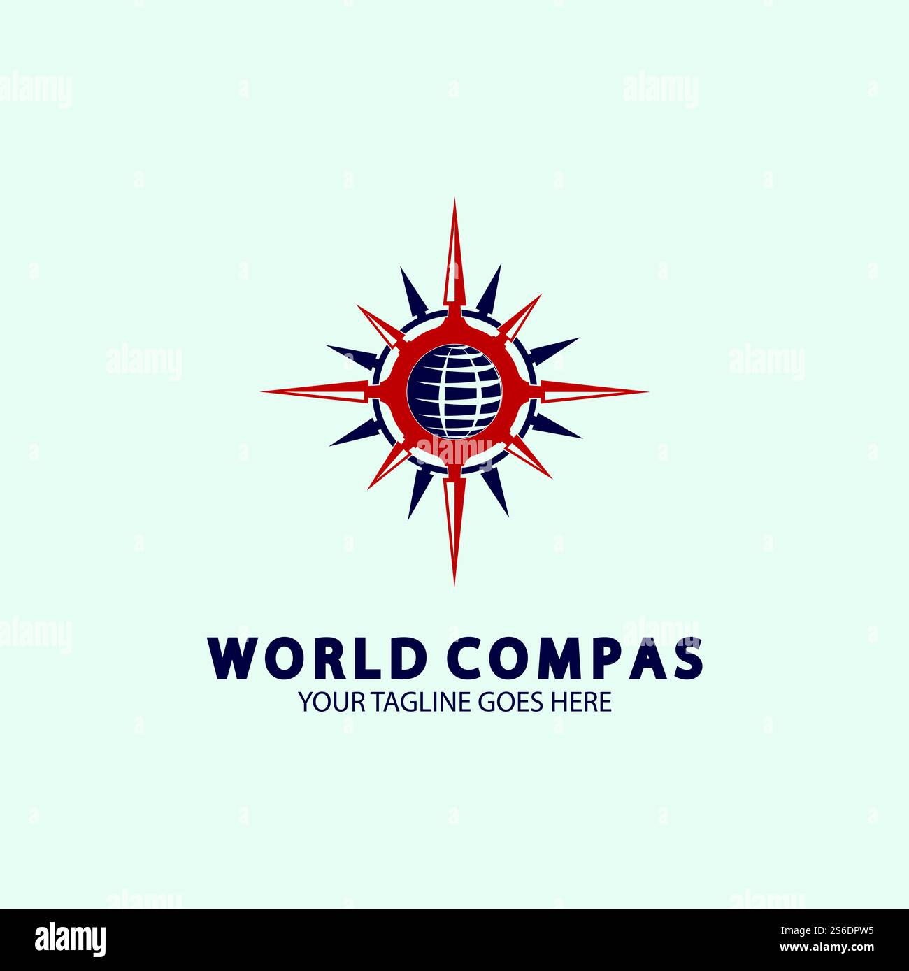 World Compass logo design, world logo concept, compass logo concept ...