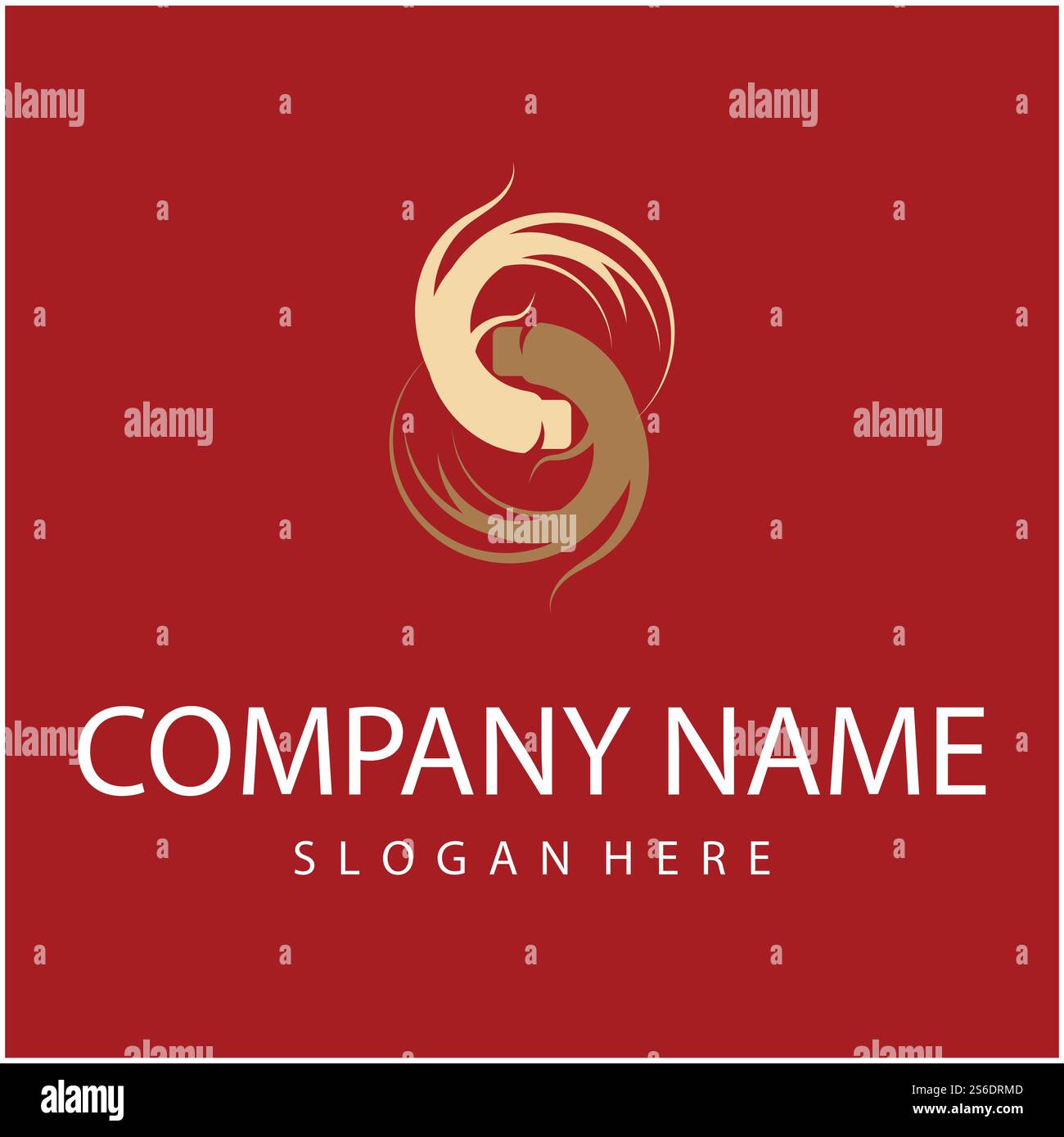 Ginseng Wave Logo Template vector symbol nature Stock Vector