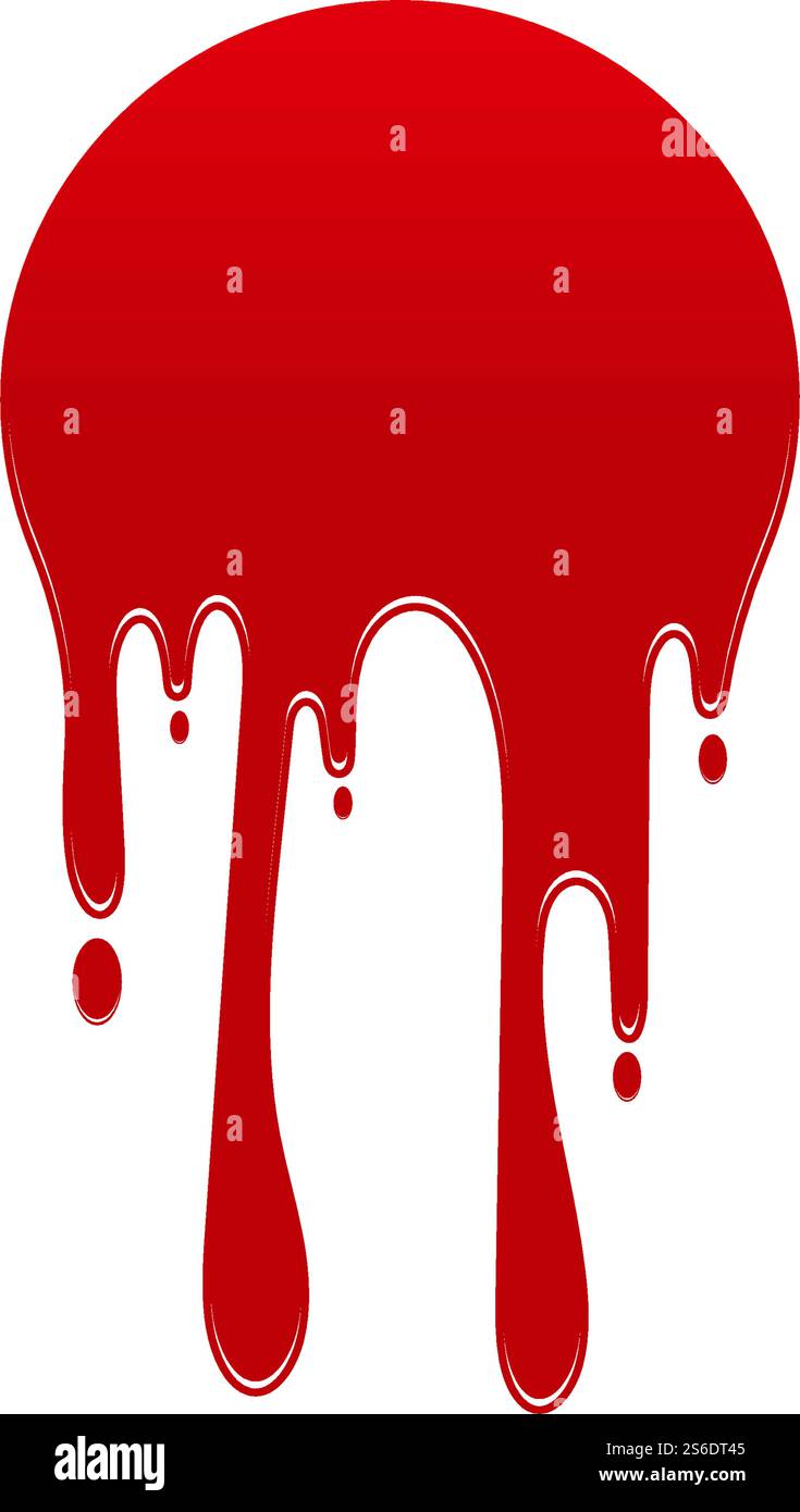 Dripping paint icon logo. Current liquid. Paint flows. Melted circle ...