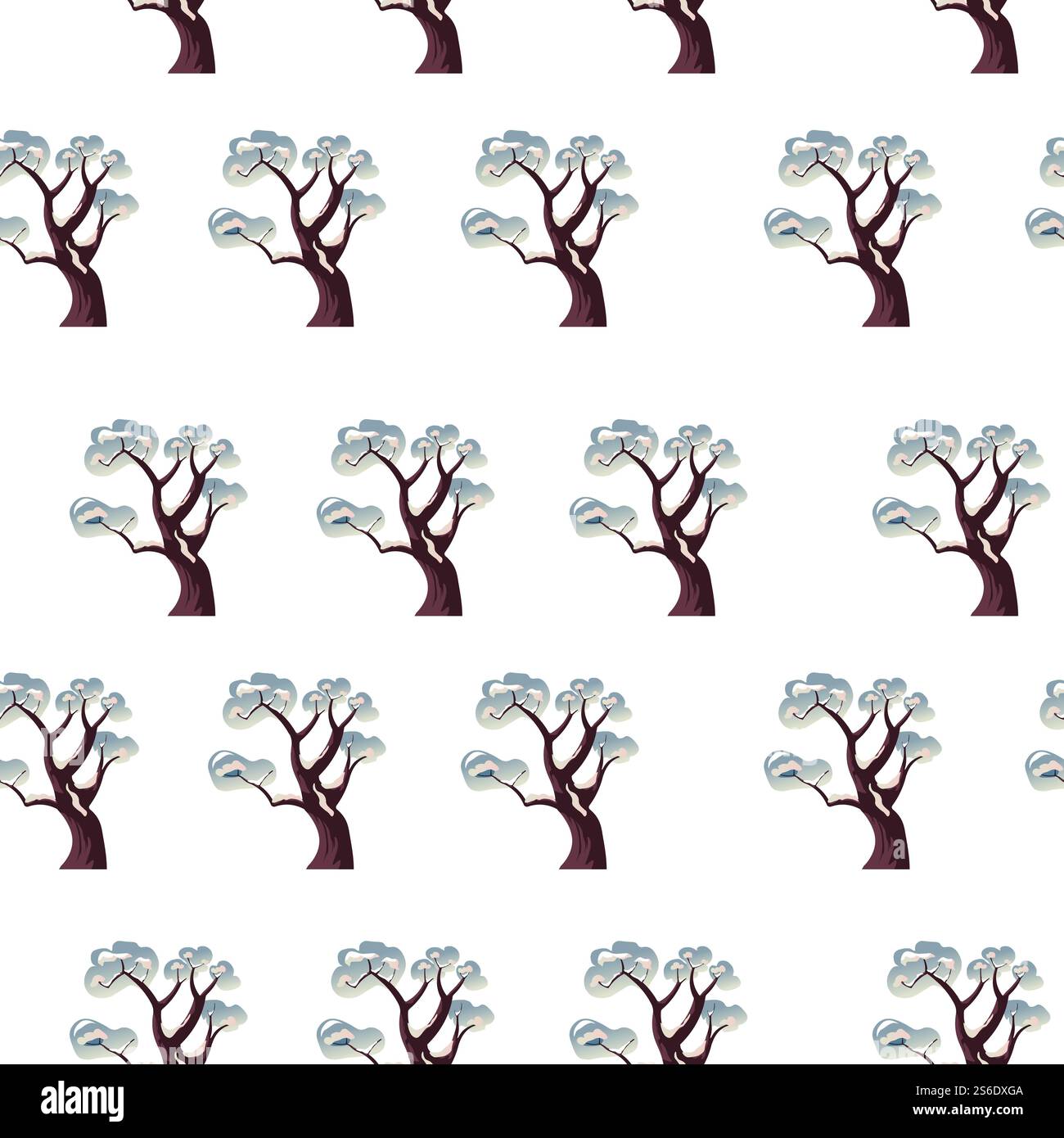 Hoar frost trees Stock Vector Images - Alamy